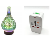 3D Glass Aroma Diffuser Colorful Lamp Humidifier Night Light