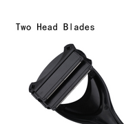 Men Two Head Blade Back Hair Shaver